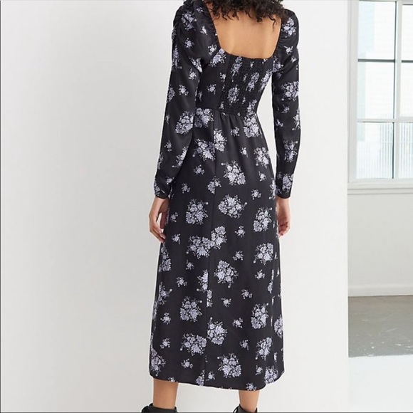New Anthropologie Maeve Hedy Floral Midi Dress - Picture 3 of 6